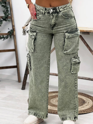 Pantalon cargo ANISSA - KAKI (8962553282883)