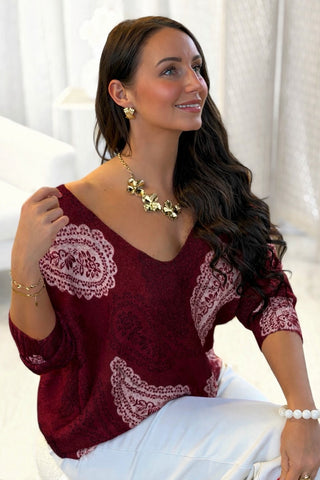 Pull LOUISE - BORDEAUX