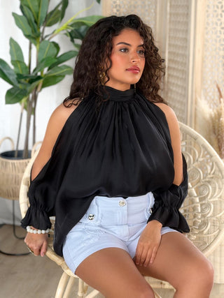 Blouse LILA -NOIR