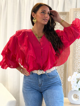 Blouse LYDIE - FUSHIA