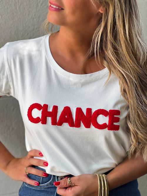 T-Shirt CHANCE - ROUGE (8735331320131)