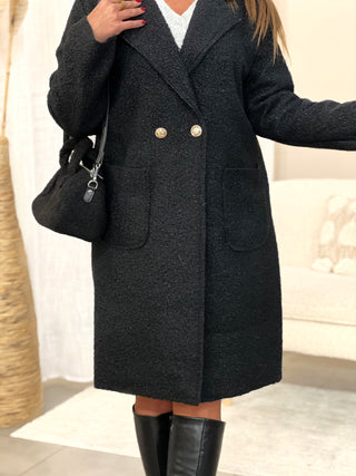 Longue veste LAURALIE - NOIR