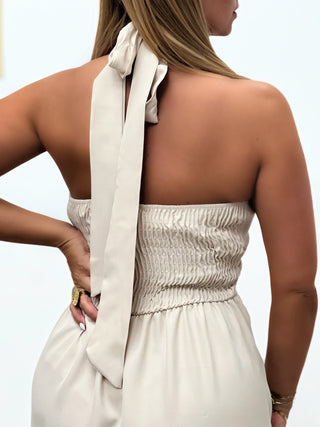 Longue robe MARIE - BEIGE