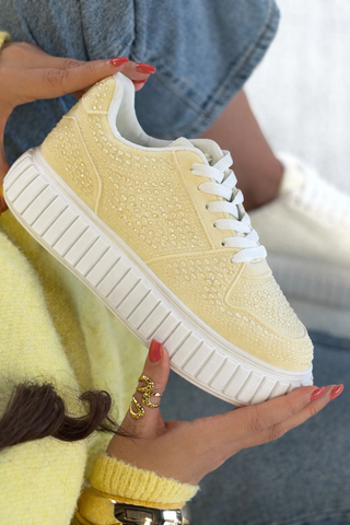 Baskets PAOLA - JAUNE