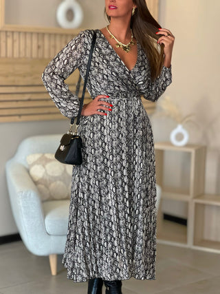 Longue robe VALENTINA - PYTHON