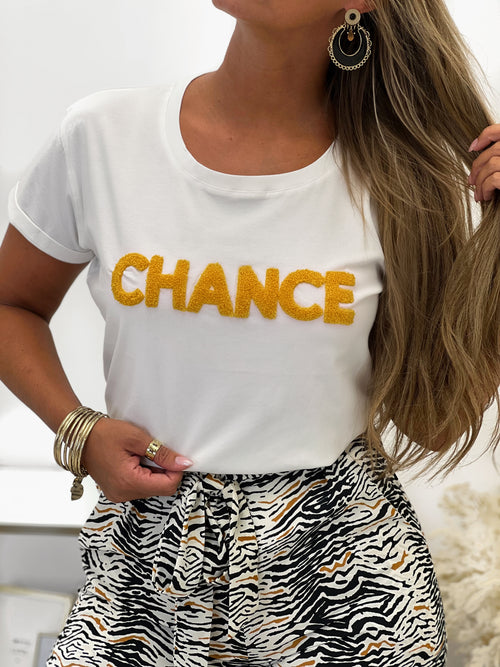 T-shirt CHANCE - MOUTARDE (8696837046595)