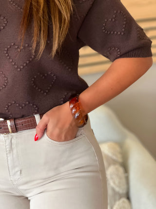 Bracelet en acier NILLA - CAMEL