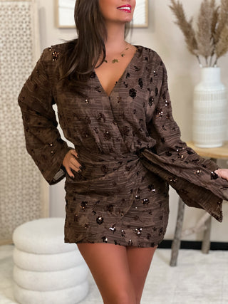 Robe ELVIA - MARRON