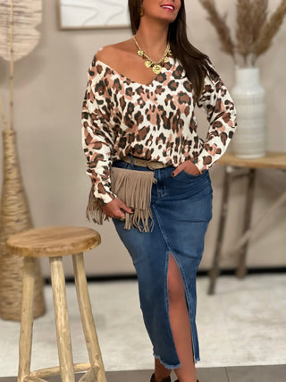 Jupe en jeans SAMINA - BLEU