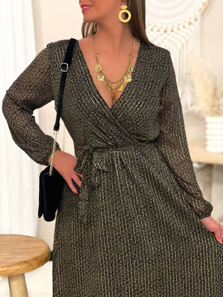 Longue robe ALMA - NOIR