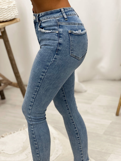 Jeans slim LIZE - BLEU (8766248059203)