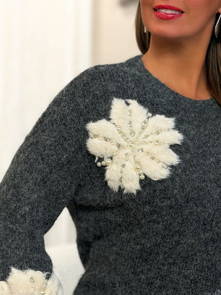 Pull MARKA - GRIS FONCÉ