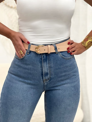 Ceinture en cuir TAMYA - ROSE (14709705015619)