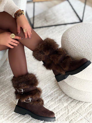 Bottines ANNALIA - MARRON