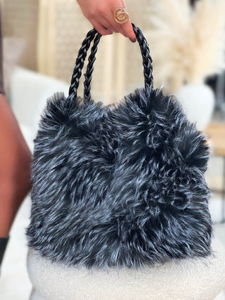 Sac fourrure MARA - NOIR