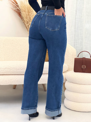 Jeans Straight Leg LORENA - BLEU (9601713766723)