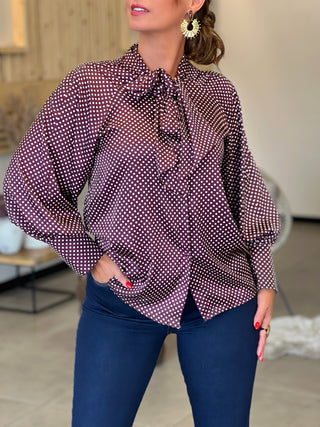 Chemise FLORINE - BORDEAU