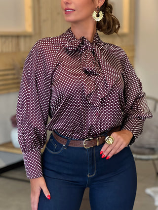 Chemise FLORINE - BORDEAU