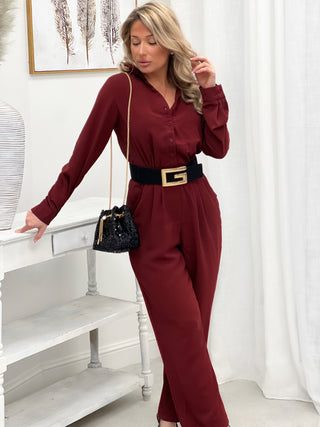 Combi pantalon ISADORA - BORDEAUX (14658247983427)