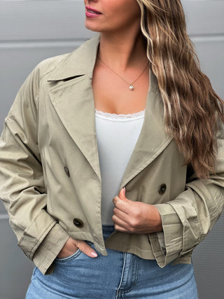 Veste courte kaki hotsell