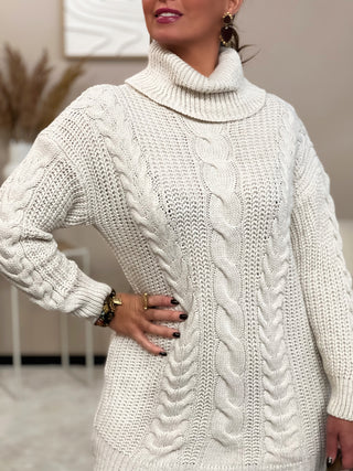 Robe pull MARIA - BEIGE