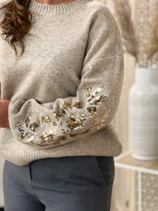 Pull OCÉANE - TAUPE