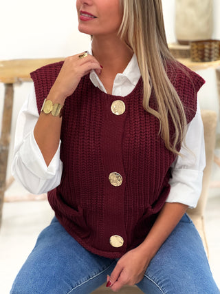 Gilet sans manches CALIS - BORDEAUX (9632093438275)