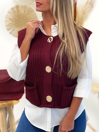 Gilet sans manches CALIS - BORDEAUX (9632093438275)