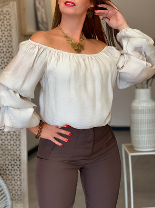 Blouse LARA - BEIGE