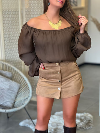 Blouse LARA - MARRON