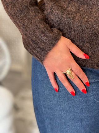 Bague en acier SARA - DORE