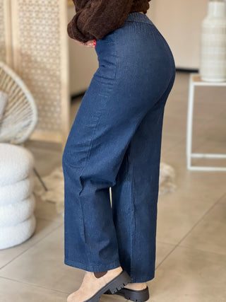 Pantalon BELLA - BLEU FONCE
