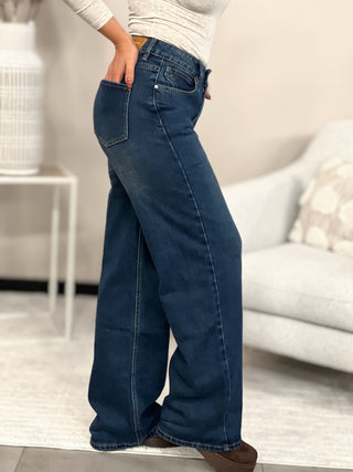 Jeans ROMINA - BLEU FONCE