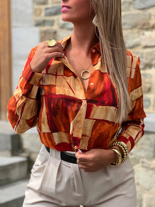 Chemise ALICE - BRIQUE