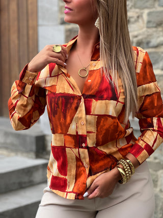 Chemise ALICE - BRIQUE