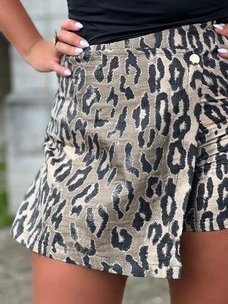 Jupe short SIENA - LEOPARD