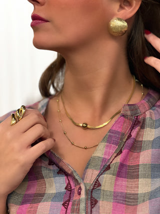 Boucles d’oreilles en acier WADIA - DORÉ