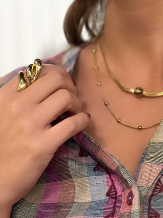 Bague en acier CACILIA - DORE