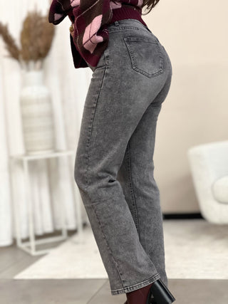 Jeans mom JULIE - GRIS