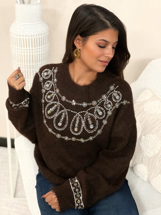 Pull ALTHEA - MARRON