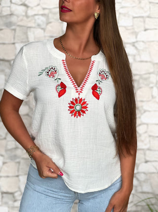 Blouse ORIANA - BLANC (9387365695811)