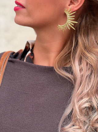 Boucles d'oreilles en acier MATEA  - DORE