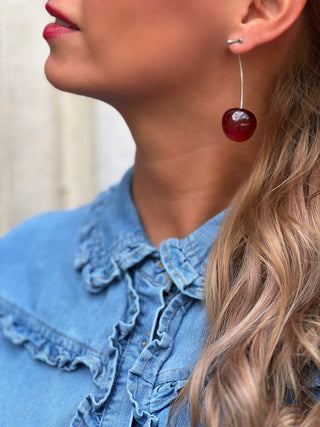 Boucles d'oreilles en acier FIONA - ARGENT