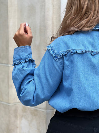 Chemise en jeans MOUNIA - BLEU