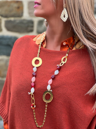 Collier en acier MEREDITH - BORDEAUX
