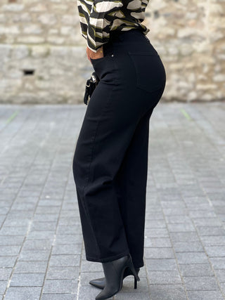 Jeans wide leg YOLANDA - NOIR