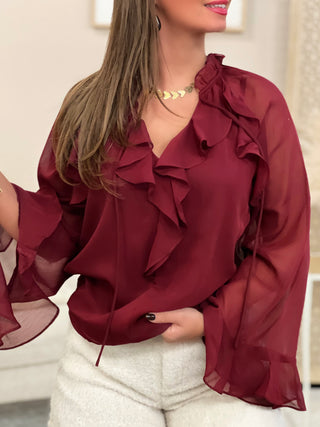 Blouse SALMA - BORDEAUX