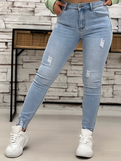 Jeans skinny WILMA - BLEU (9025743192387)