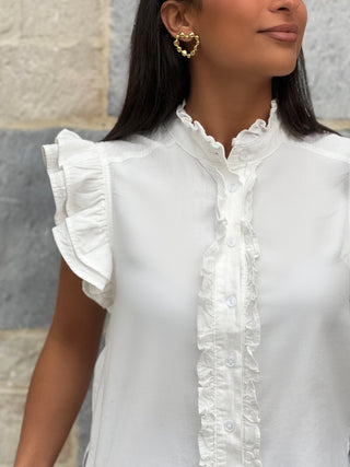Chemise en jeans ELINA - BLANC (14916752015683)