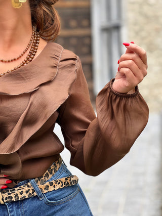 Chemise LIDIA - MARRON